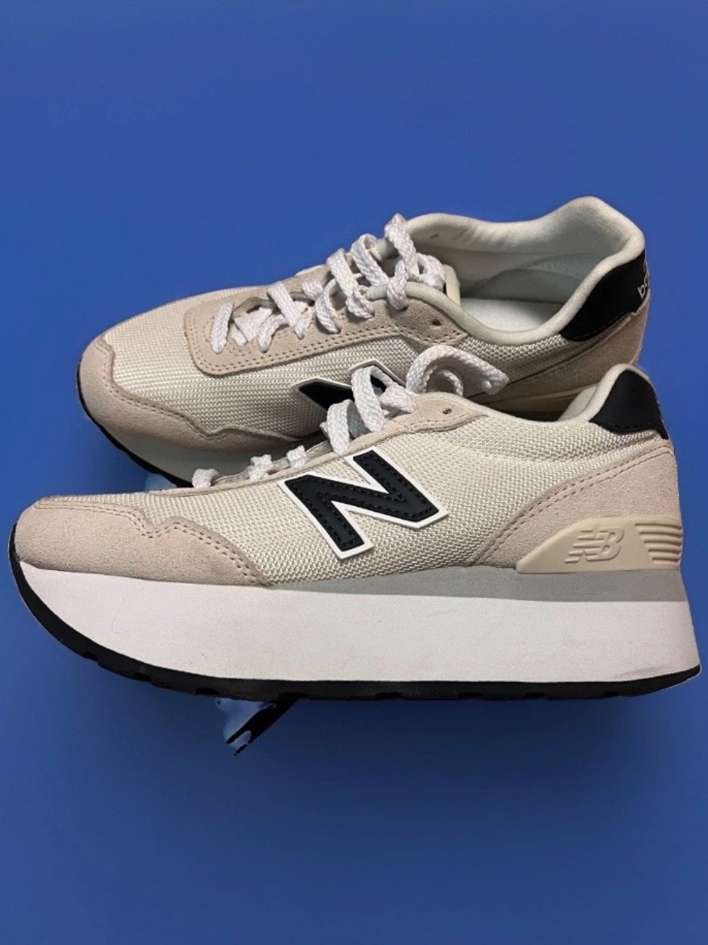New Balance 515H Platform White & Beige Sneakers Women’s Sz 5 Worn Once